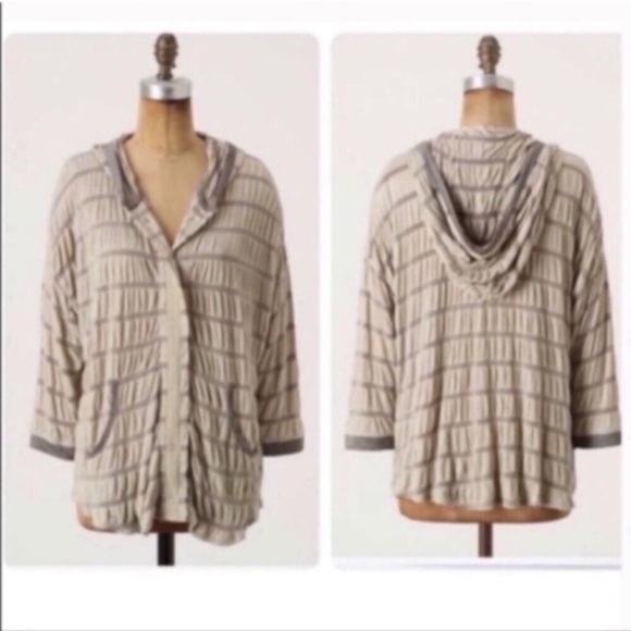 Anthropologie Tiny Banded Cirrus Hoodie - Picture 1 of 7